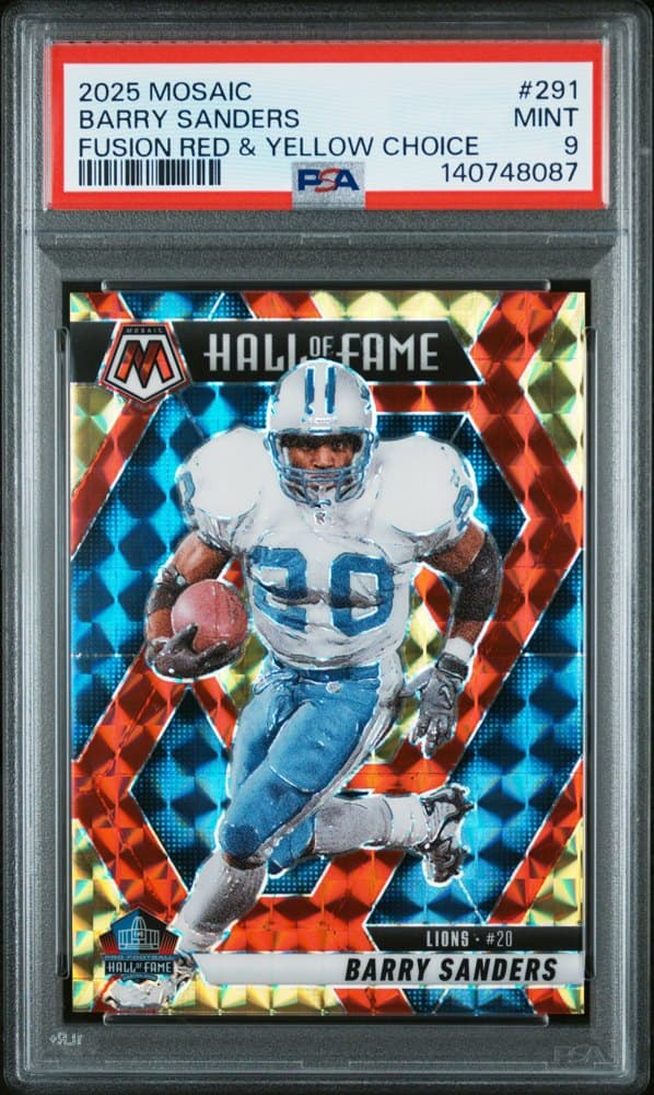 Barry Sanders · 2025 Mosaic Fusion Red & Yellow Choice